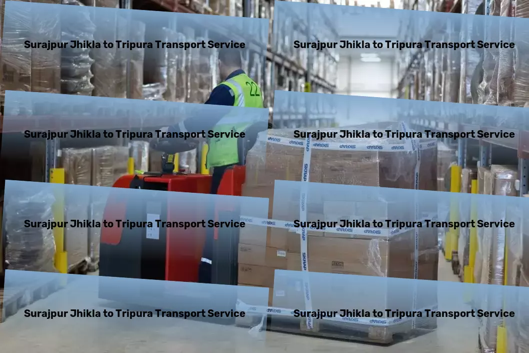 Surajpur Jhikla to Tripura Household Goods Transport Transcending borders with India's top transport solutions! - National cargo shipment solutions