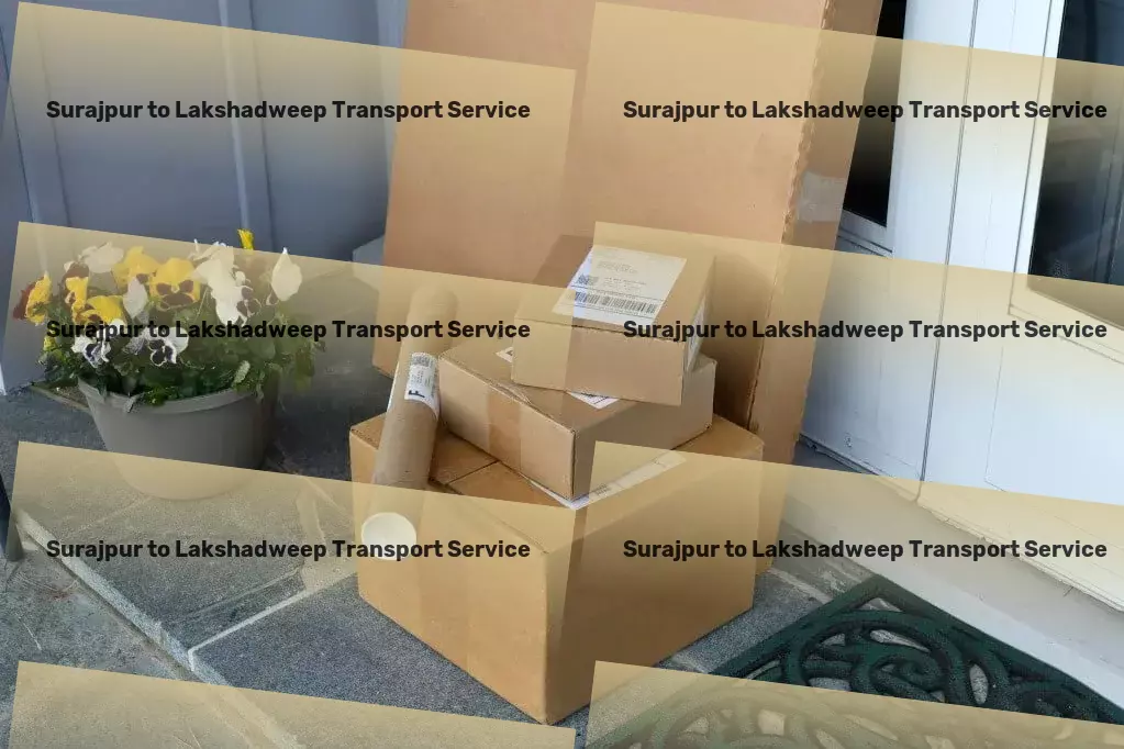 Surajpur to Lakshadweep Bike Transport And Scooty Courier Logistics companies